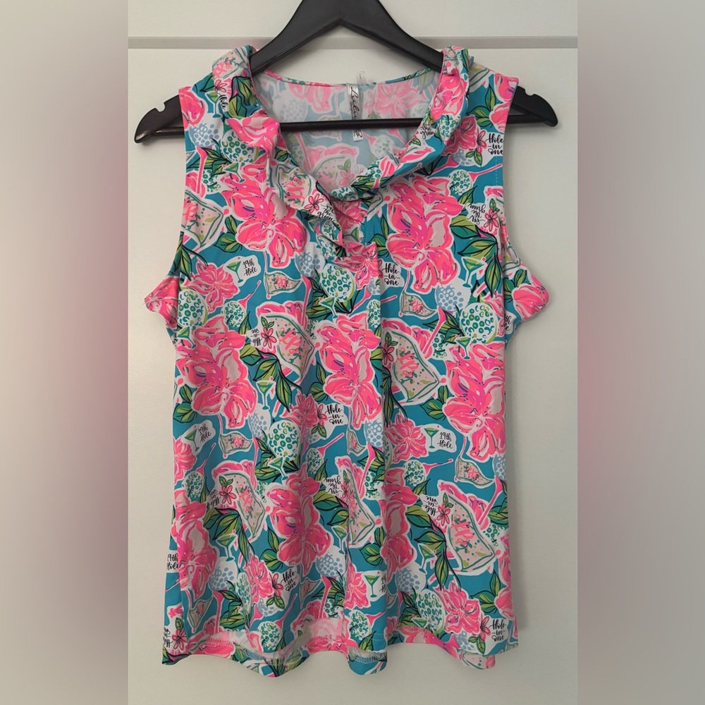 Lulus Floral Golf Tank Top